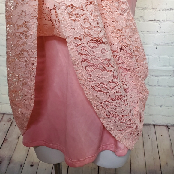 Jumei Yifang Lace Strapless Top Blush Pink Size S - Picture 8 of 9